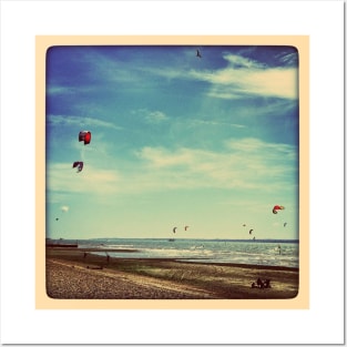 Kite Surfers Posters and Art